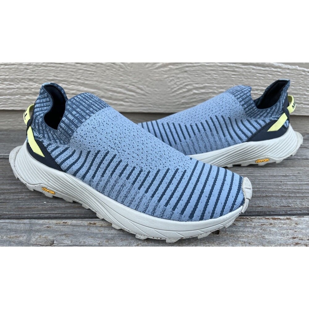 Merrell Embark Moc Women's 9.5 Slip-On Sneakers Vibram Arona Bleu J067234